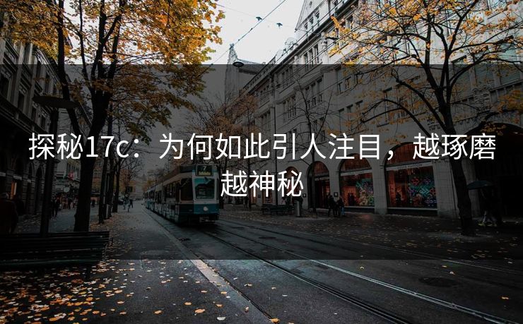 探秘17c：为何如此引人注目，越琢磨越神秘